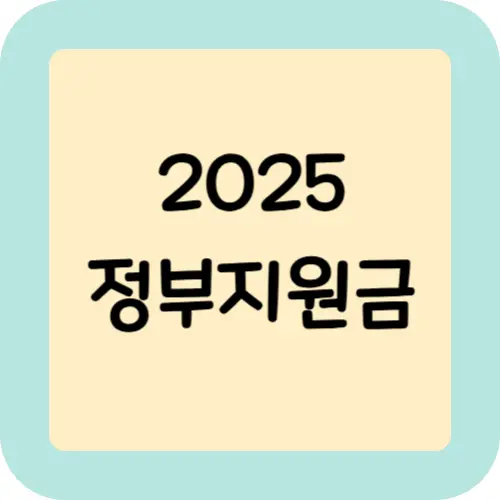 2025 정부 지원금: 청년·노년·자산·주거·복지 혜택 총정리 1 2025-정부지원금